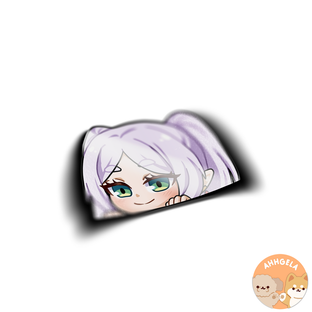 Frieren Peeking Stickers