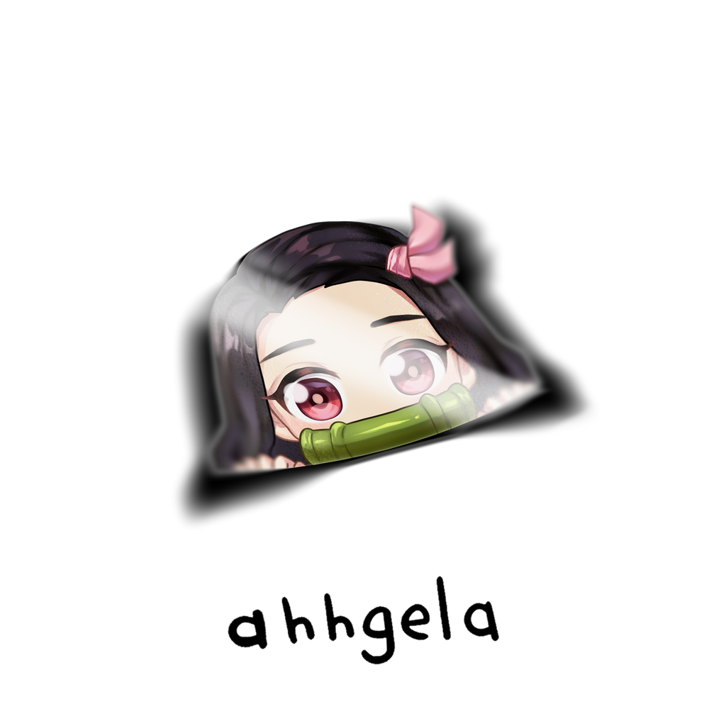 Nezu-chan Peeking Anime Sticker