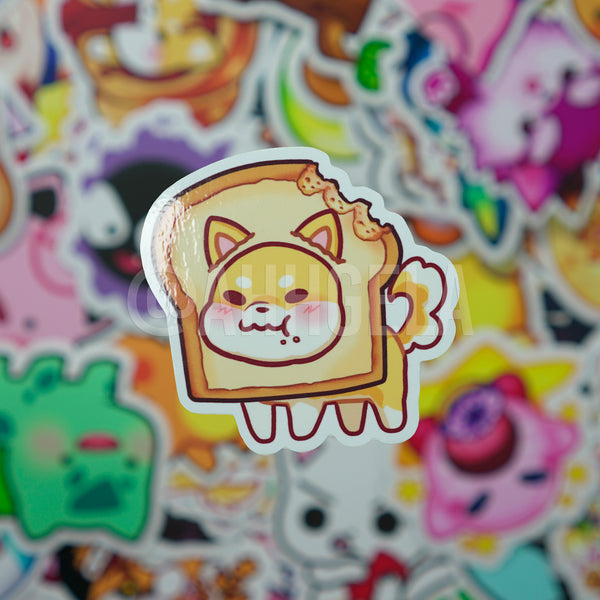 Toast Shiba Mini Sticker