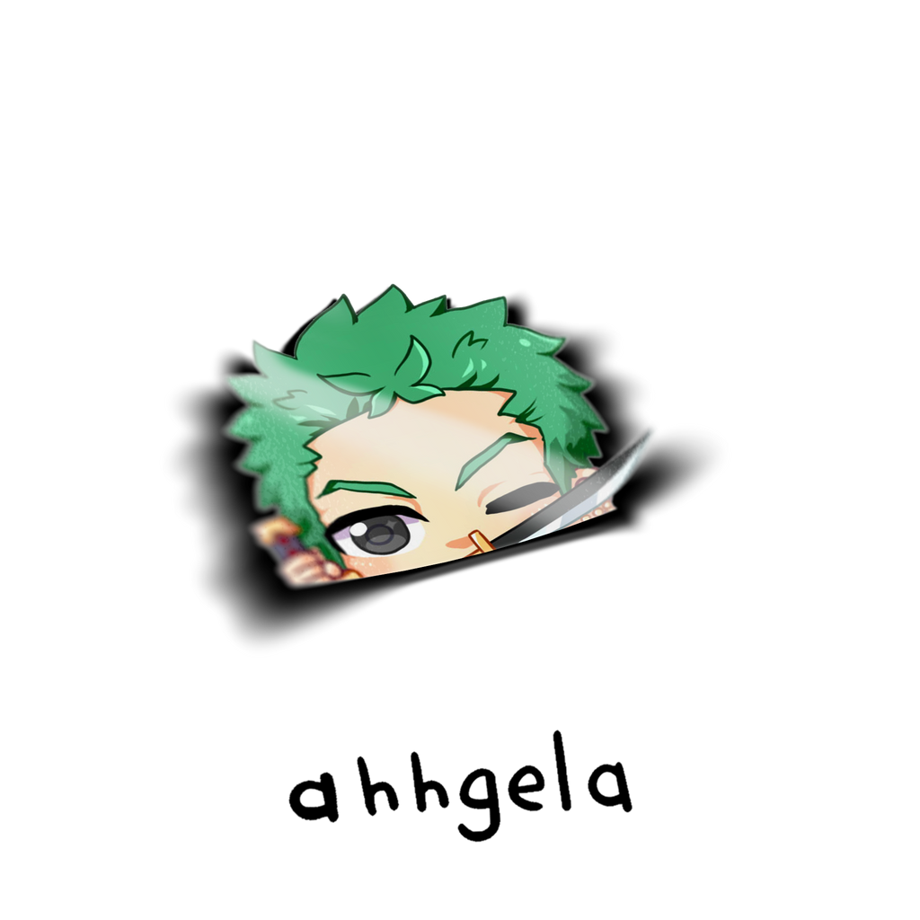 zoro anime sticker car decal