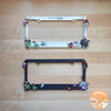 Black White License Plate Frame