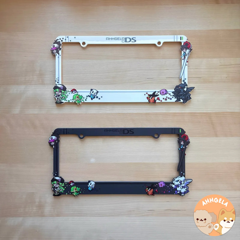 Black White License Plate Frame – ahhgela