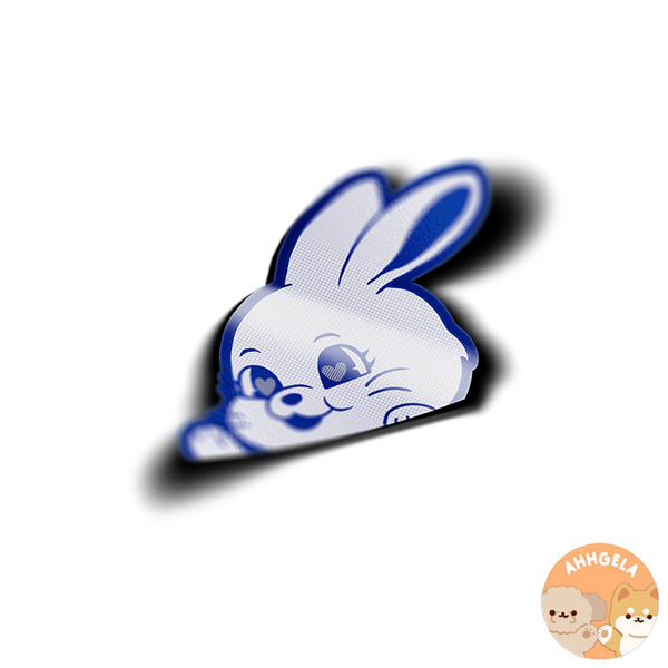 Nwjns Bunny Peeking Sticker