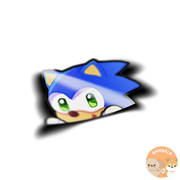 Sonic Peeking Stickers