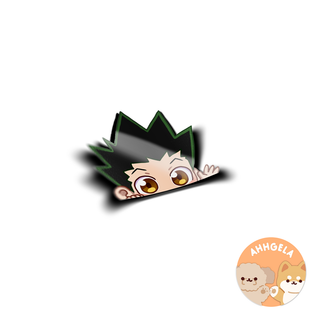 Gon-kun Peeking Anime Sticker