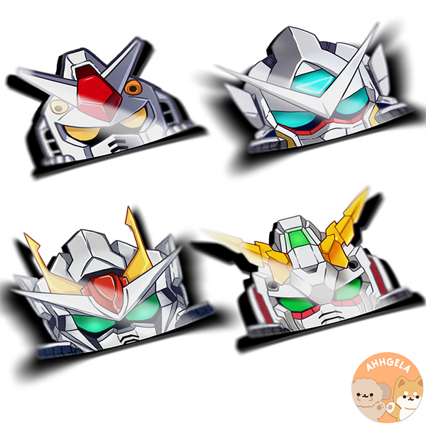 Gundam Peeking Anime Stickers