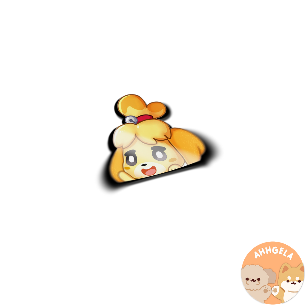 Isabelle Peeking Sticker