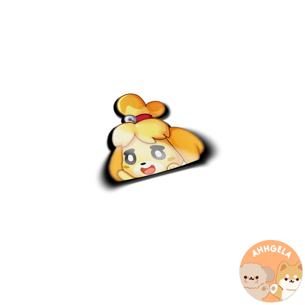 Isabelle Peeking Sticker