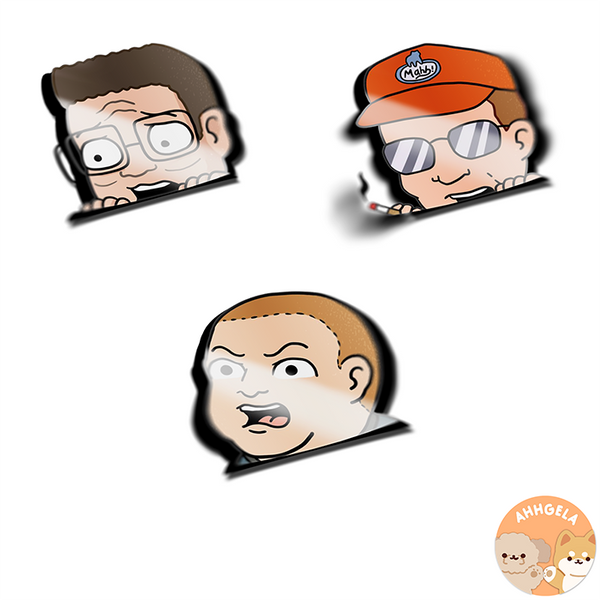 KOTH Peeking Stickers
