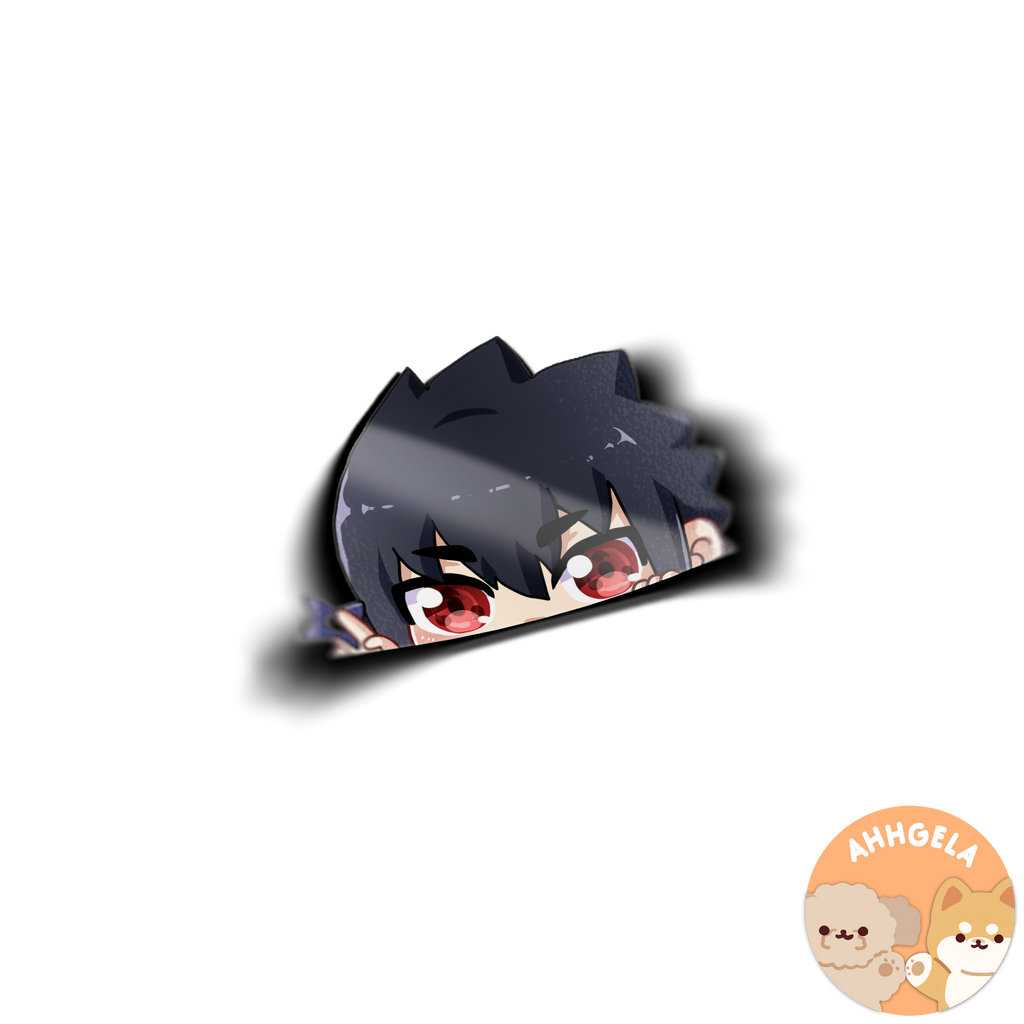 Ninja Peeking Anime Sticker - 2