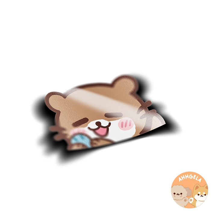 Otter Peeking Sticker