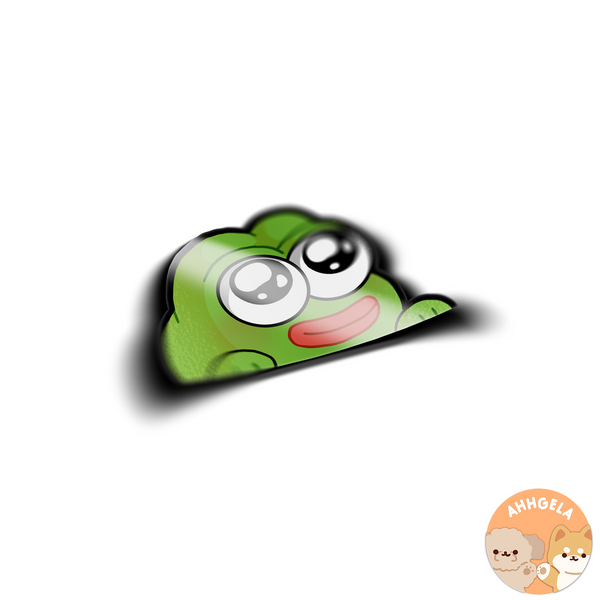 Pepe Frog Peeking Sticker
