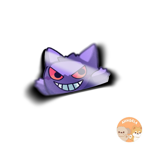 Ghost Peeking Sticker