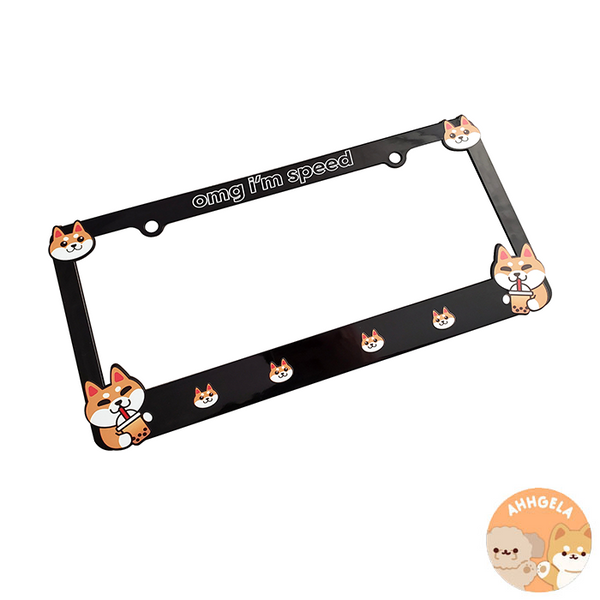 Omg Im Speed Shiba Plate Frame