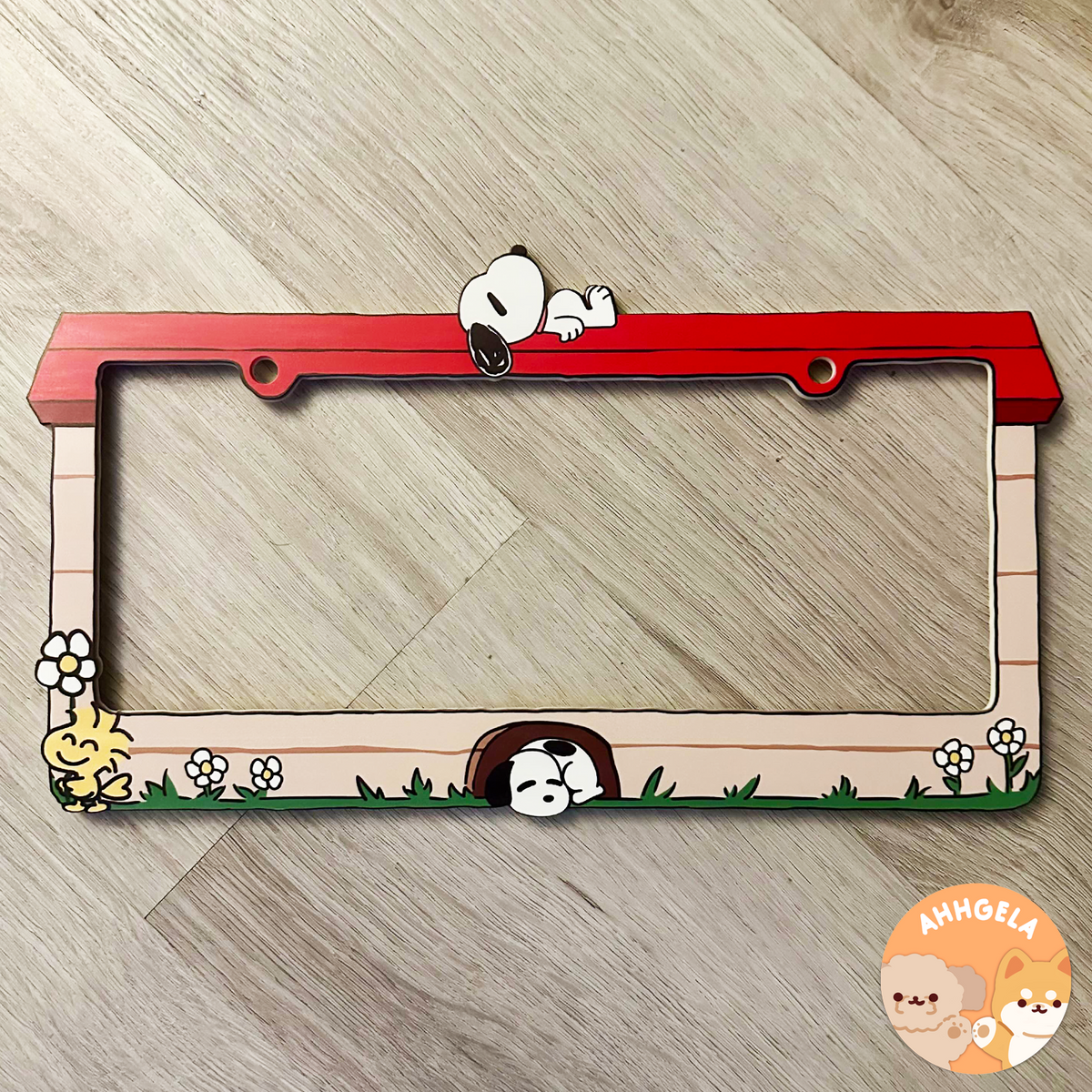 Snoopi License Plate Frame – ahhgela
