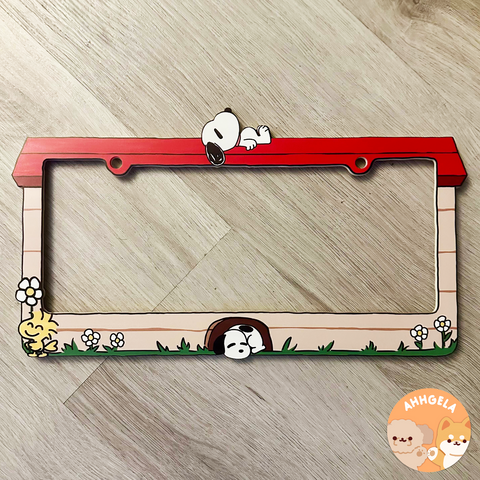Snoopy License Plate Frame