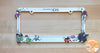 Black White License Plate Frame