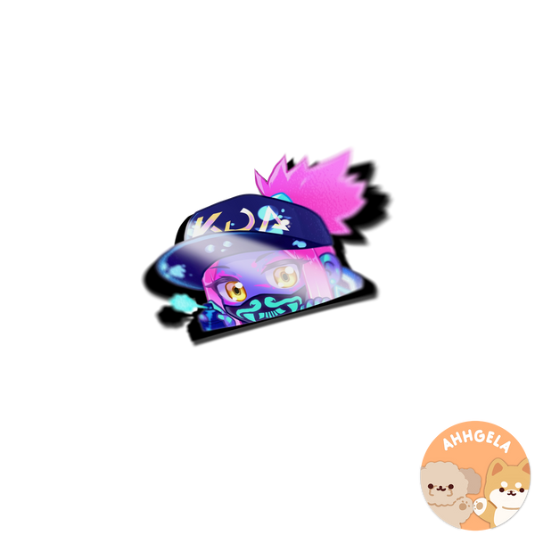 KDA Akali Peeking Sticker
