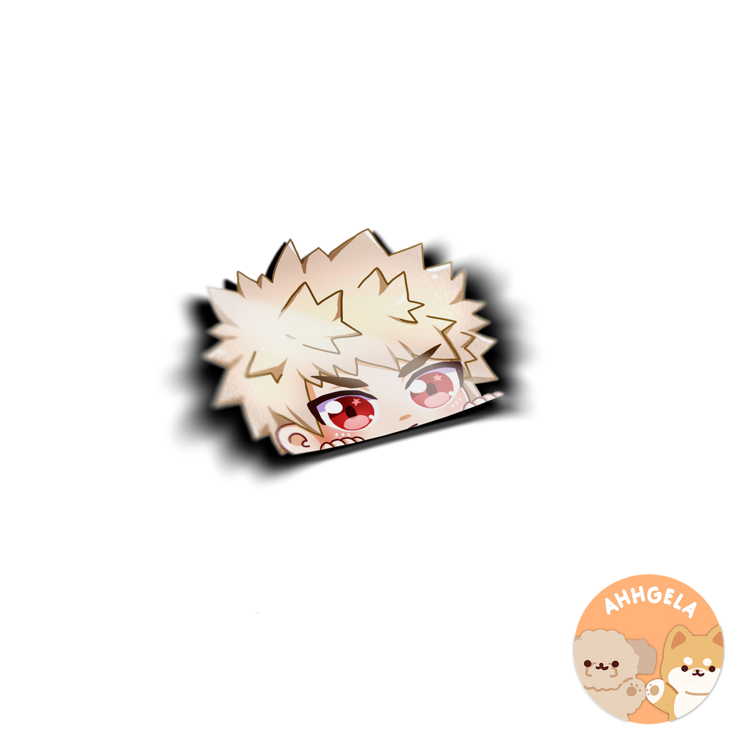 Baku-Kun Peeking Anime Sticker