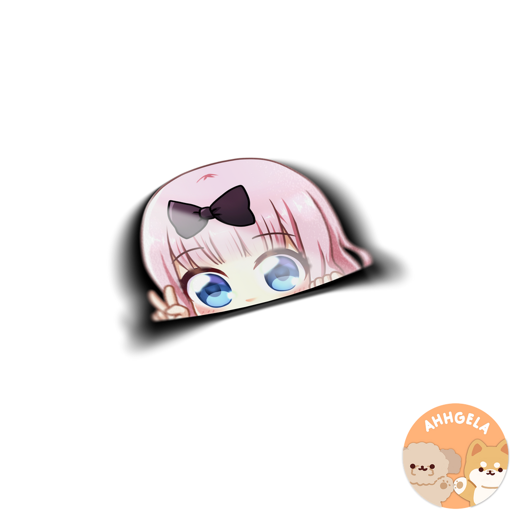 Chika Peeking Anime Sticker