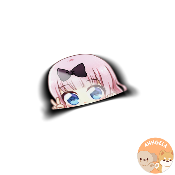 Chika Peeking Anime Sticker