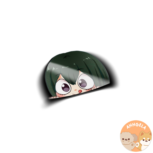 Froggy Peeking Anime Sticker