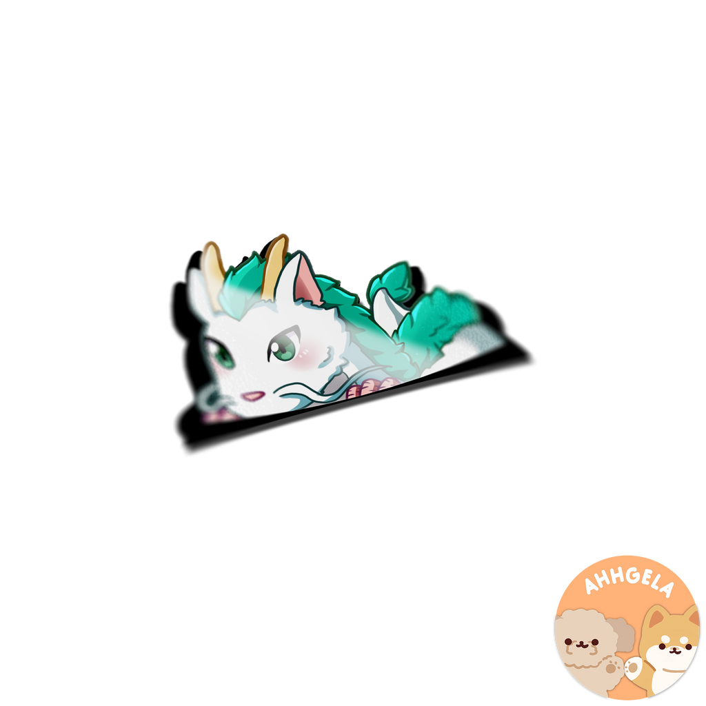 Haku Peeking Anime Sticker