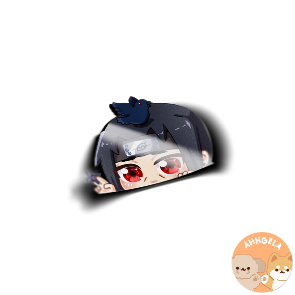 Ninja Peeking Anime Sticker - 3