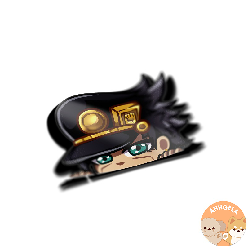 Jojo Peeking Anime Sticker