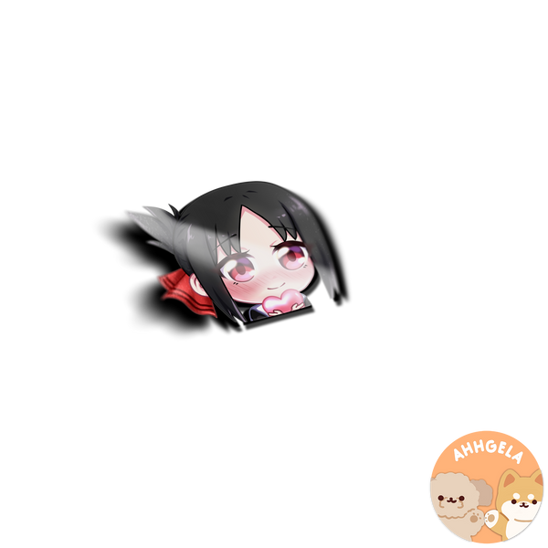 Kaguya Peeking Anime Sticker