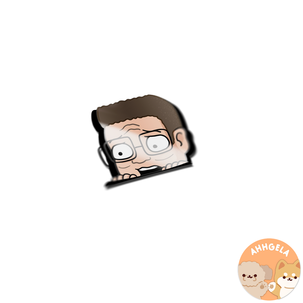 Hank Peeking Sticker