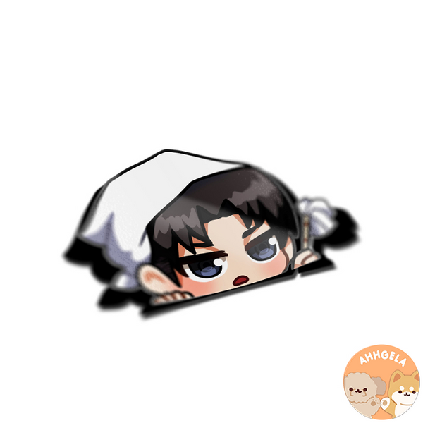 Levi Peeking Anime Sticker