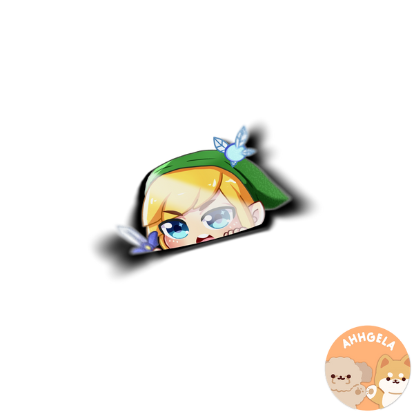 Link Peeking Sticker