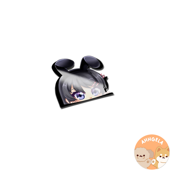 Mai Peeking Anime Sticker