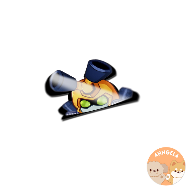 Metabee Peeking Anime Sticker
