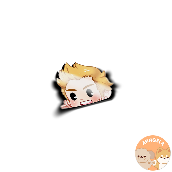 Thumbs up! Peeking Anime Sticker