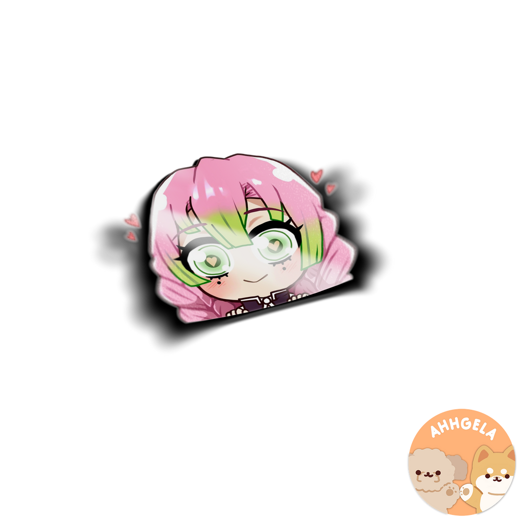 Mitsuri-chan Peeking Anime Sticker