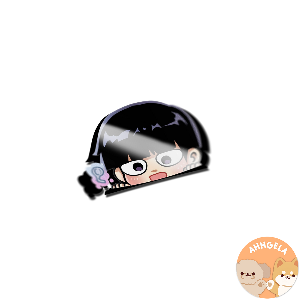 Mob Peeking Anime Sticker