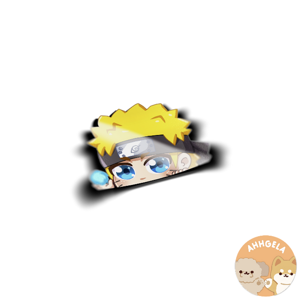 Ninja Peeking Anime Sticker - 1