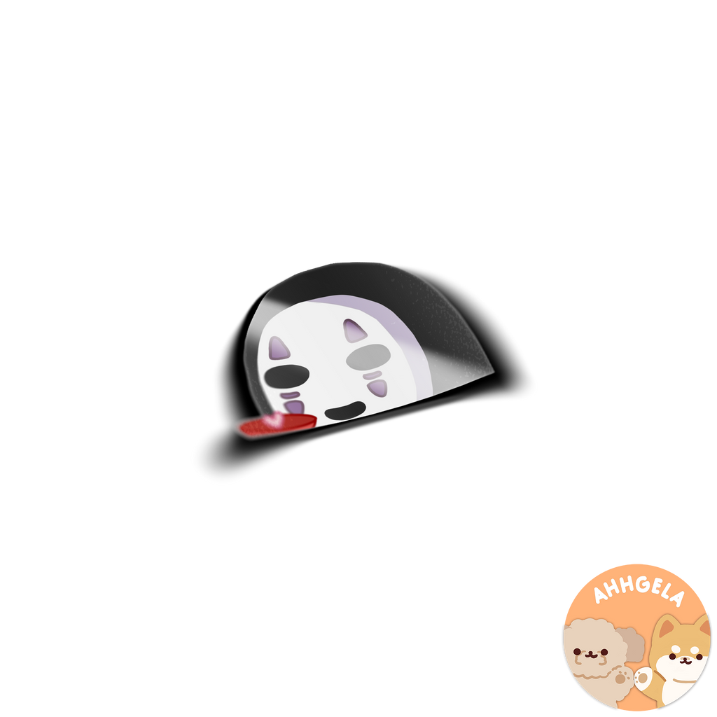 Noface Peeking Anime Sticker