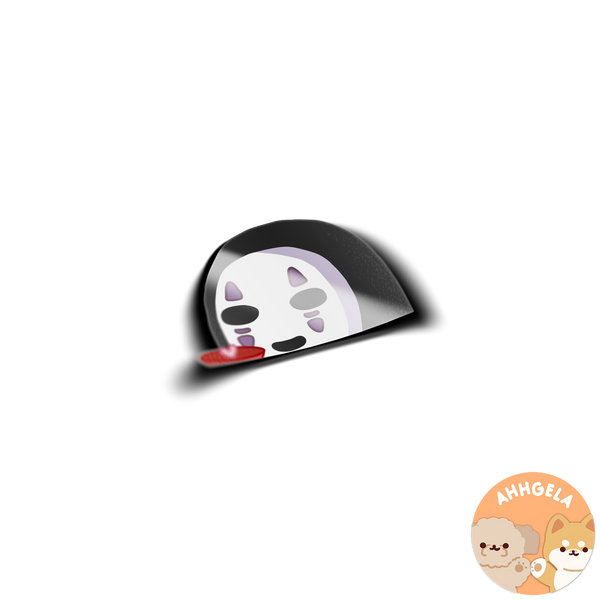 Noface Peeking Anime Sticker