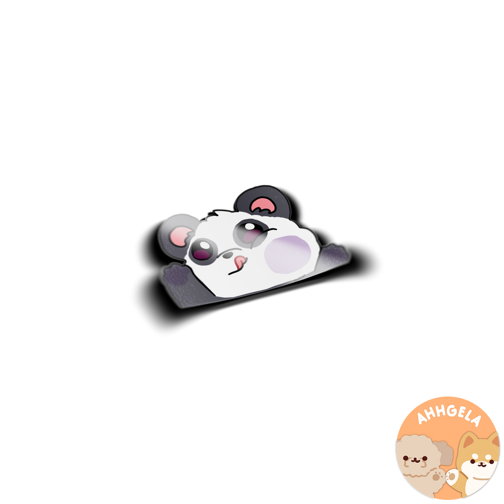 Panda Smush Peeking Sticker