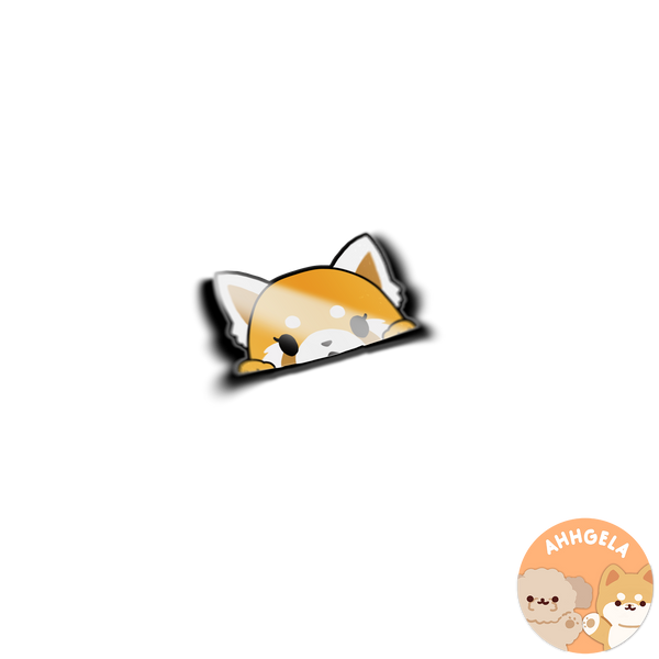 Red Panda Peeking Anime Sticker