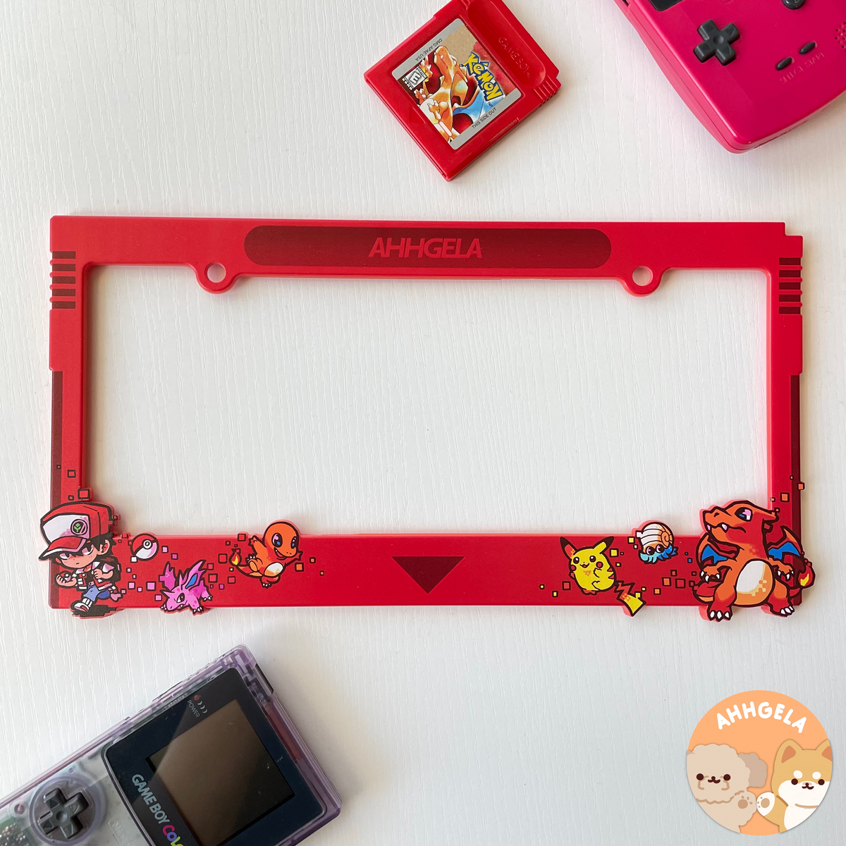 Red License Plate Frame – ahhgela