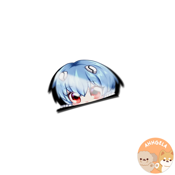 Rei Peeking Anime Sticker