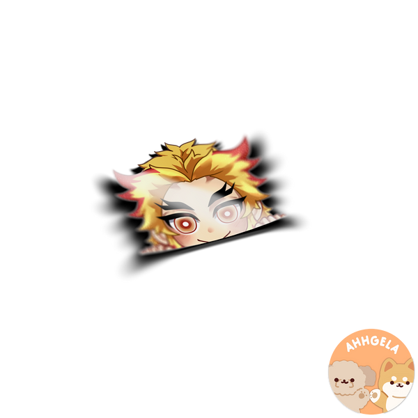 Kyojuro Peeking Anime Sticker