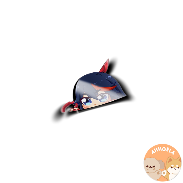 Ryuko Peeking Anime Sticker