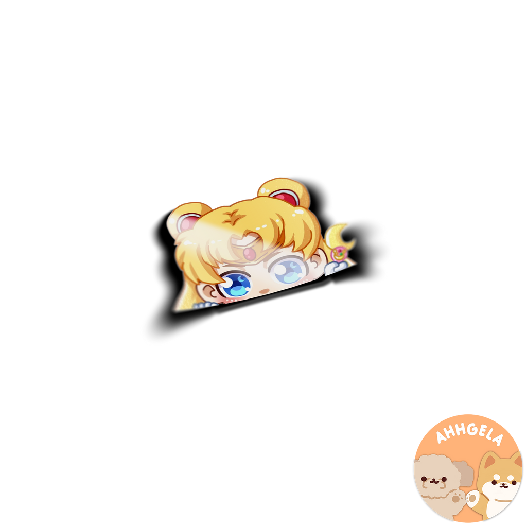 Serenity Peeking Anime Sticker