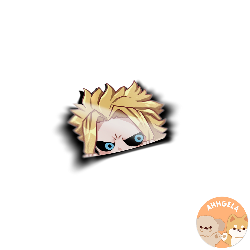 Deflated Peeking Anime Sticker