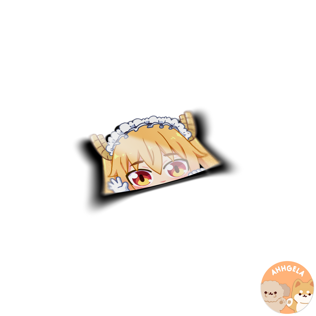 Tohru Peeking Anime Sticker